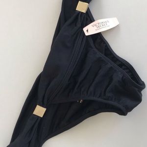 NWT Victoria’s Secret Cheeky Bikini Bottom Black